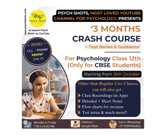 Tuition Classes for Psychology class 11 & 12 | Psych Shots