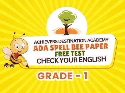Online Spell Bee Test – 100% Free | Grade-Wise English Spelling Practice