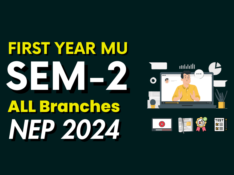 First Year Sem 2 MU NEP - ALL Branch [ M2 - EG - Semiconductor Physics ...