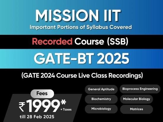 Gate Bt Syllabus.pdf GATE-BT 2025 & GATE-XL 2025 Recorded Courses | Mentored by SSB